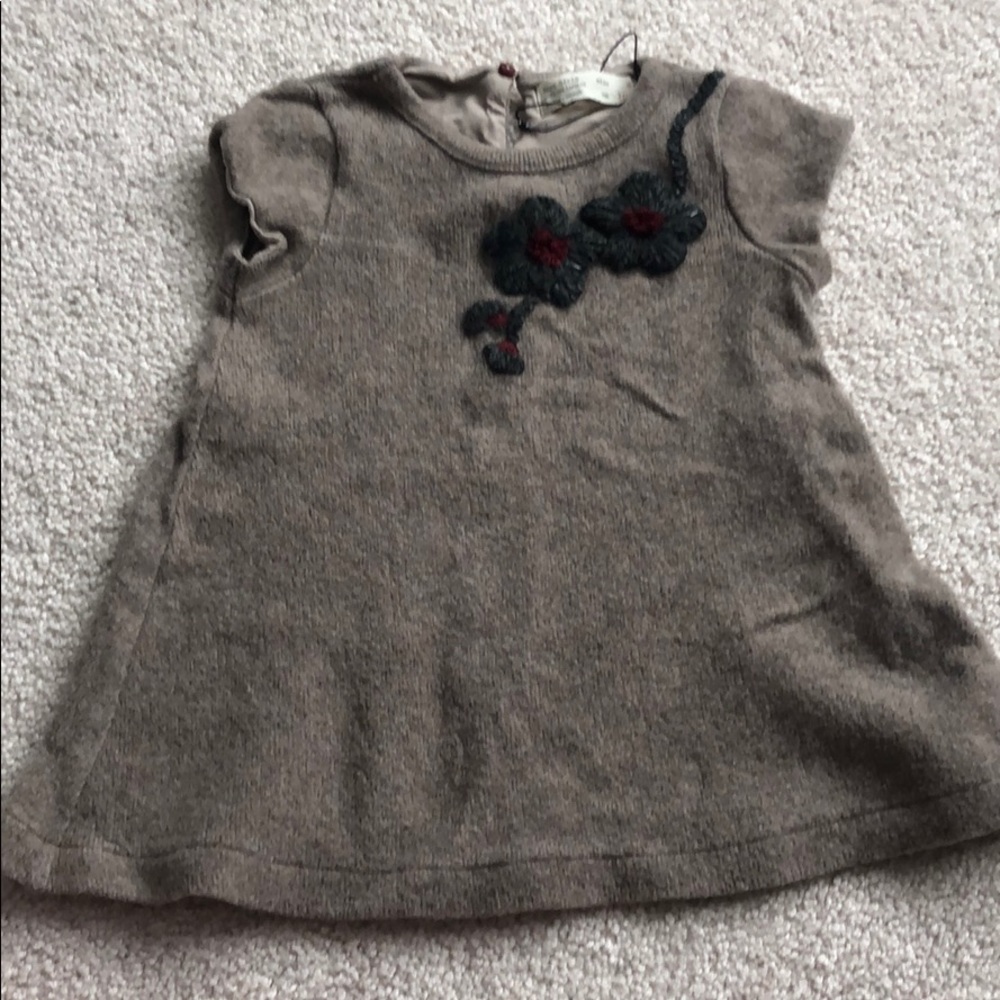 Zara 4T wool dress NBW